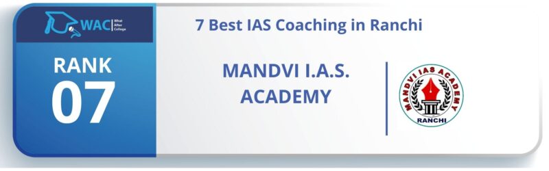 7 Best IAS Coaching in Ranchi rank 7