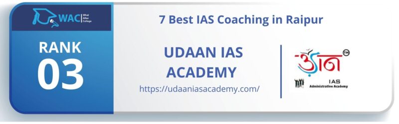 IAS Coaching in Raipur RANK 3