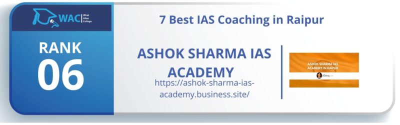 IAS Coaching in Raipur RANK 6
