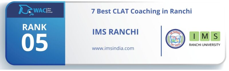 CLAT Coaching in Ranchi RANK 5 _ IMS Ranchi