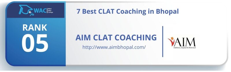 CLAT Coaching in Bhopal RANK 5