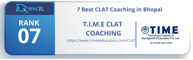 CLAT Coaching in Bhopal RANK 7
