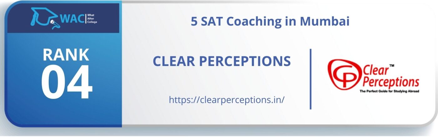 Rank 4: Clear Perceptions | One of the Best SAT Classes in Mumbai