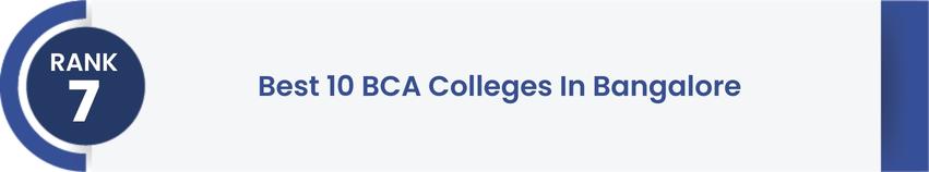 Best BCA colleges in Bangalore