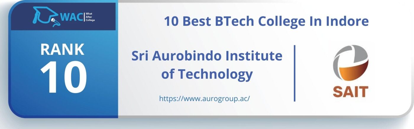 Rank: 10 Sri Aurobindo Institute of Technology 