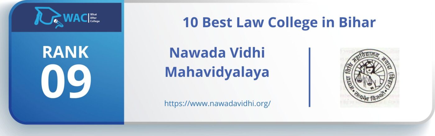 Rank: 9 Nawada Vidhi Mahavidyalaya