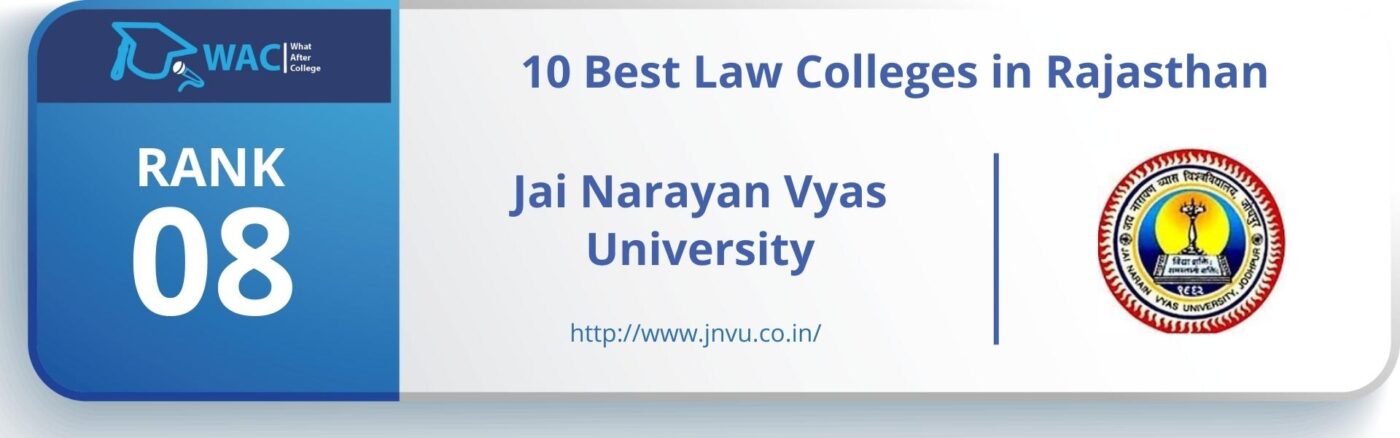 Rank: 8 Jai Narayan Vyas University 