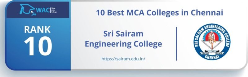 best mca colleges in chennai