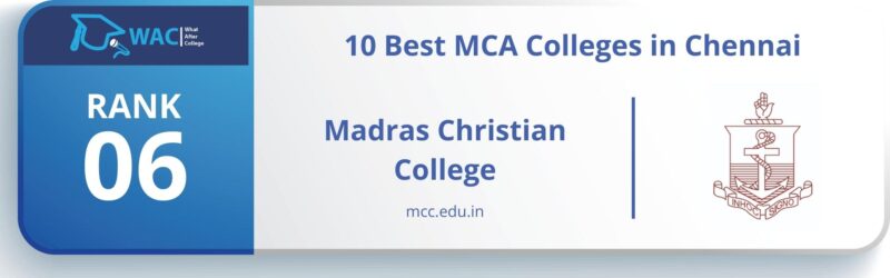 best mca colleges in chennai