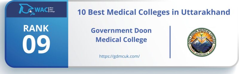 Rank: 9 Government Doon Medical College