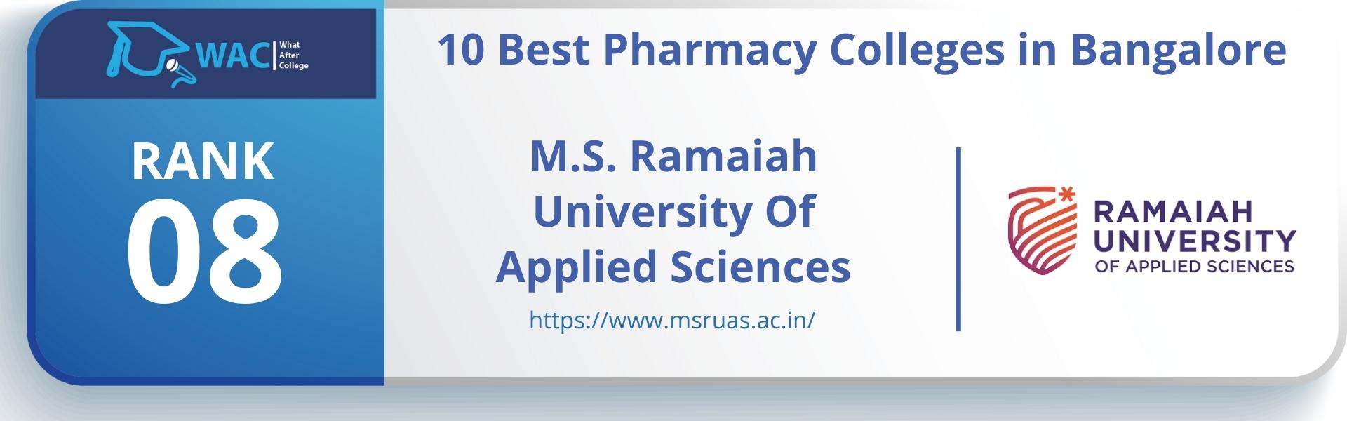 10 Best Pharmacy Colleges In Bangalore