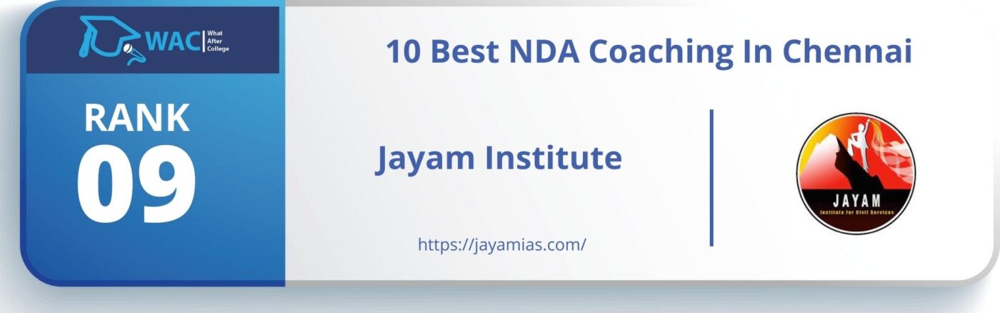 Rank: 9 Jayam Institute