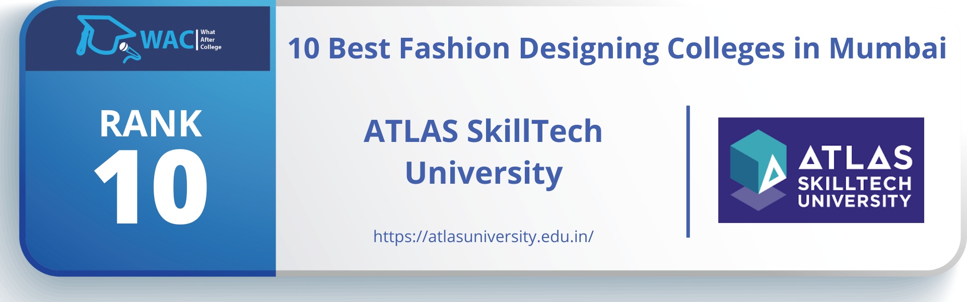 Rank: 10 ATLAS SkillTech University