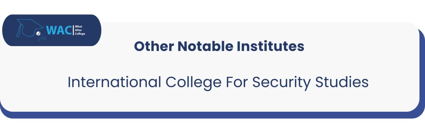 Other: 1 International College For Security Studies