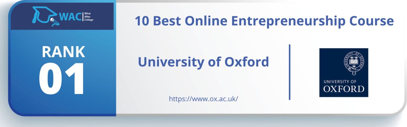 Oxford Entrepreneurship: Venture Creation Programme (University of Oxford)