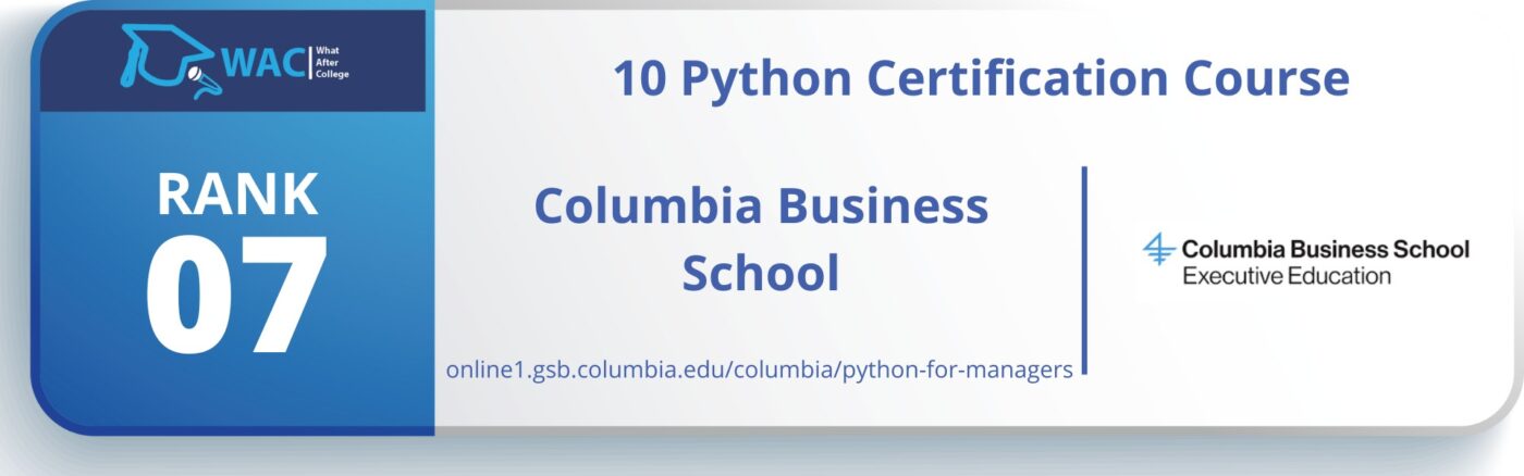Python for Managers (Columbia Business School)